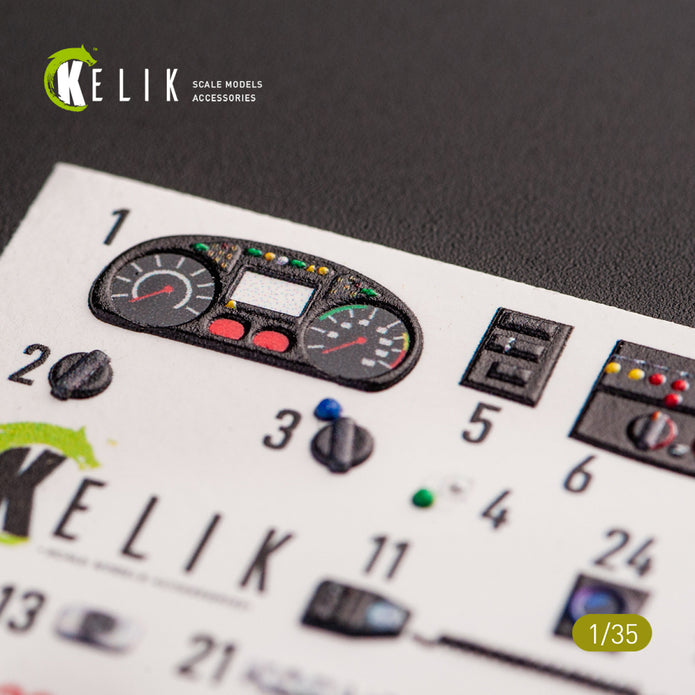 3D Decals Kozak-2 Ukrainian MRAP (for ICM Plastic Model Kit) Scale 1:35 KeliK K35020 Ukraine