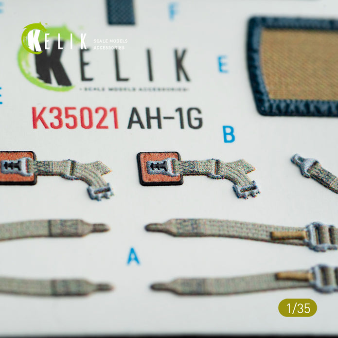 3D Decals Interior Helicopters Bell AH-1G Cobra (for ICM Plastic Model Kit) Scale 1:35 KeliK K35021 USA