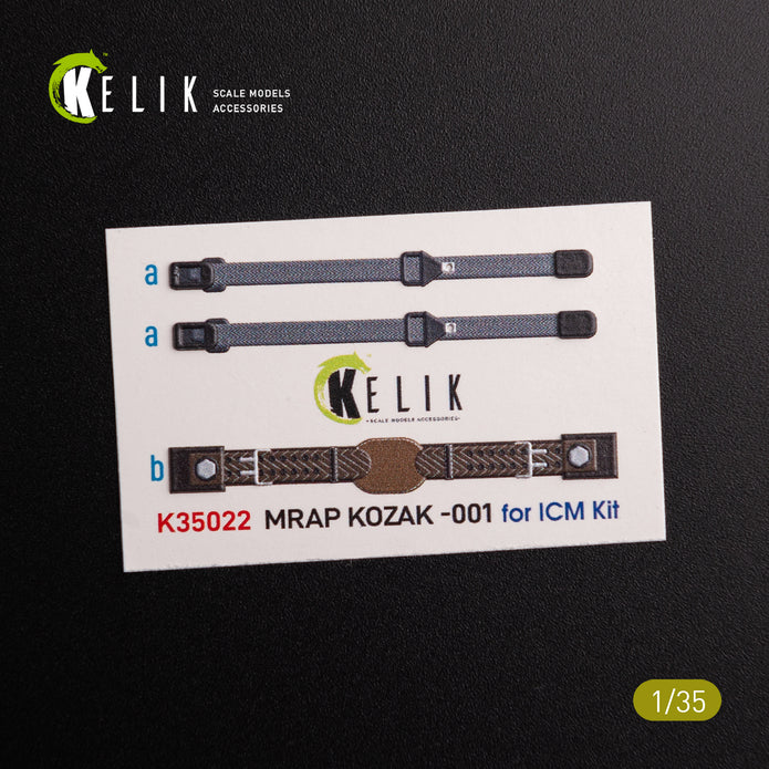 3D Decals Kozak-001 Ukrainian MRAP (for ICM Plastic Model Kit) Scale 1:35 KeliK K35022 Ukraine