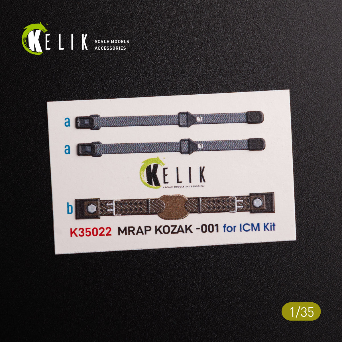 3D Decals Kozak-001 Ukrainian MRAP (for ICM Plastic Model Kit) Scale 1:35 KeliK K35022 Ukraine