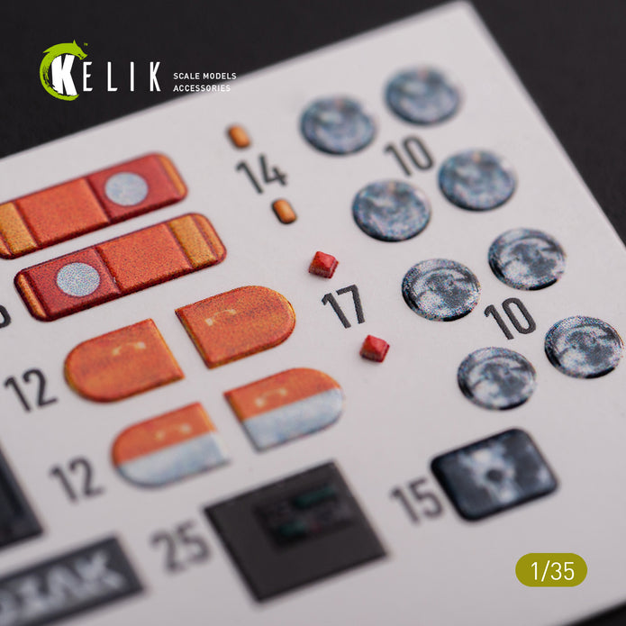 3D Decals Kozak-001 Ukrainian MRAP (for ICM Plastic Model Kit) Scale 1:35 KeliK K35022 Ukraine