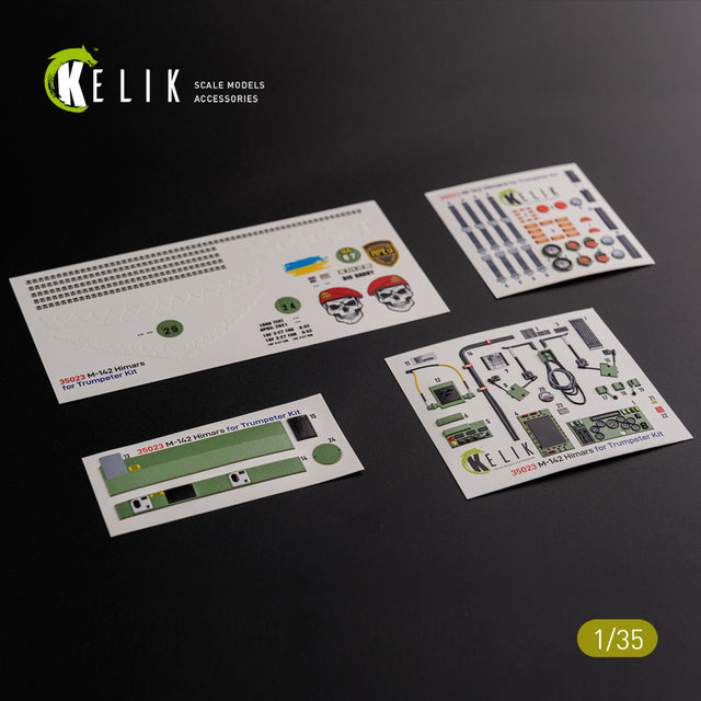 3D Decal Interior and classic Decal M142 HIMARS (for Trumpeter Plastic Model Kit) Scale 1:35 KeliK K35023 USA