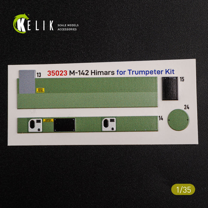 3D Decal Interior and classic Decal M142 HIMARS (for Trumpeter Plastic Model Kit) Scale 1:35 KeliK K35023 USA
