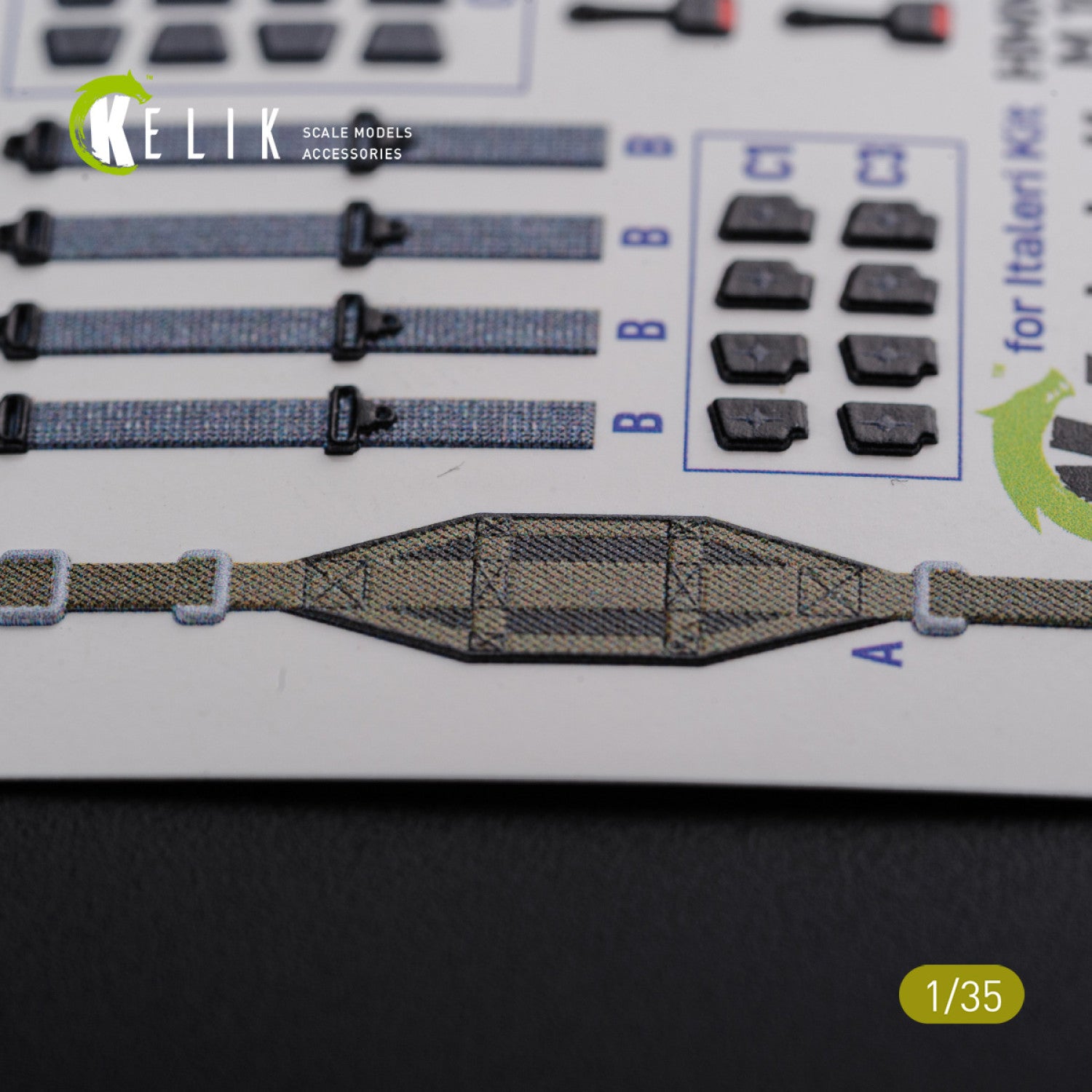 3D Decal Interior HUMVEE HMMWV M1036 with TOW Desert version (for Italeri Plastic Model Kit) Scale 1:35 KeliK USA