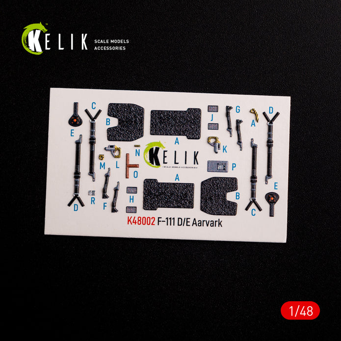3D Decals Interior General Dynamics F-111 D/E Aardvark (for HobbyBoss model kit) Scale 1:48 KeliK K48002 USA