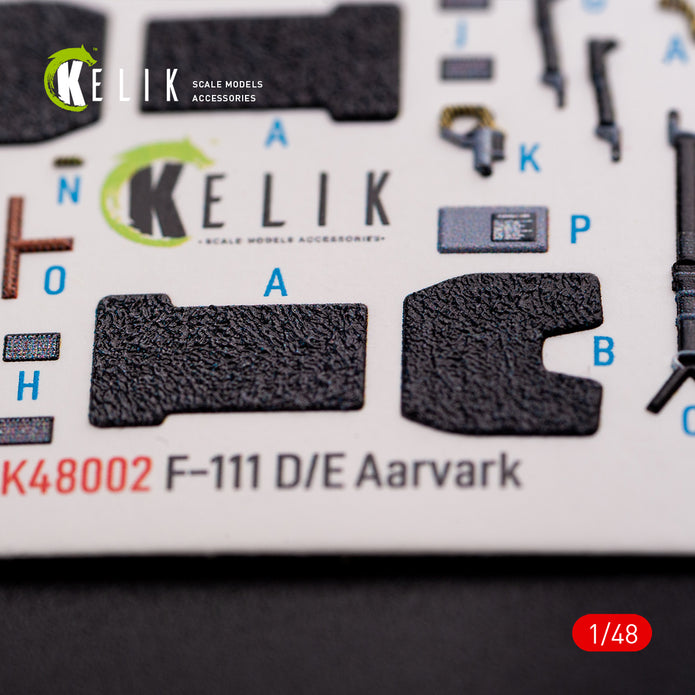 3D Decals Interior General Dynamics F-111 D/E Aardvark (for HobbyBoss model kit) Scale 1:48 KeliK K48002 USA