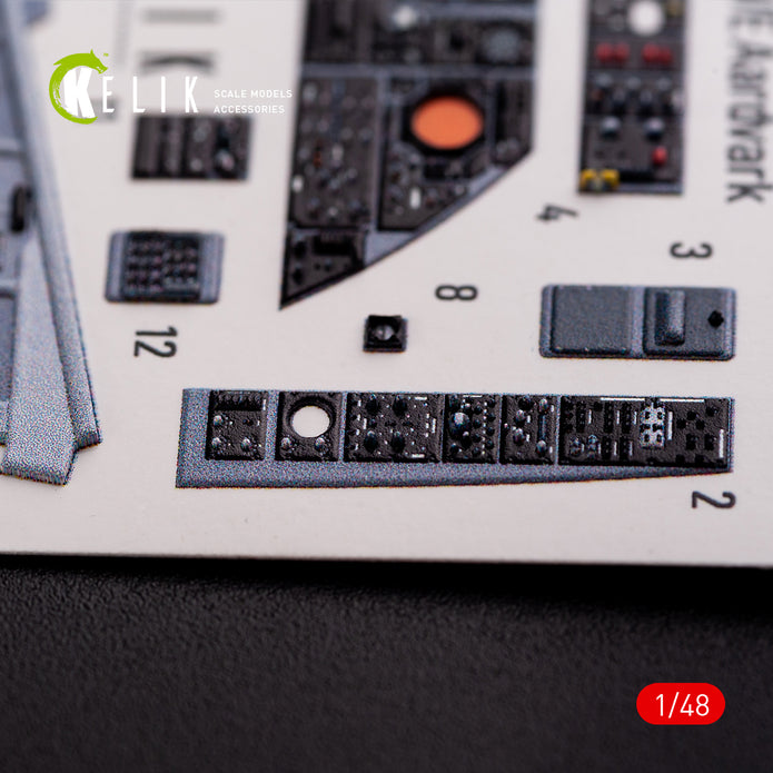 3D Decals Interior General Dynamics F-111 D/E Aardvark (for HobbyBoss model kit) Scale 1:48 KeliK K48002 USA