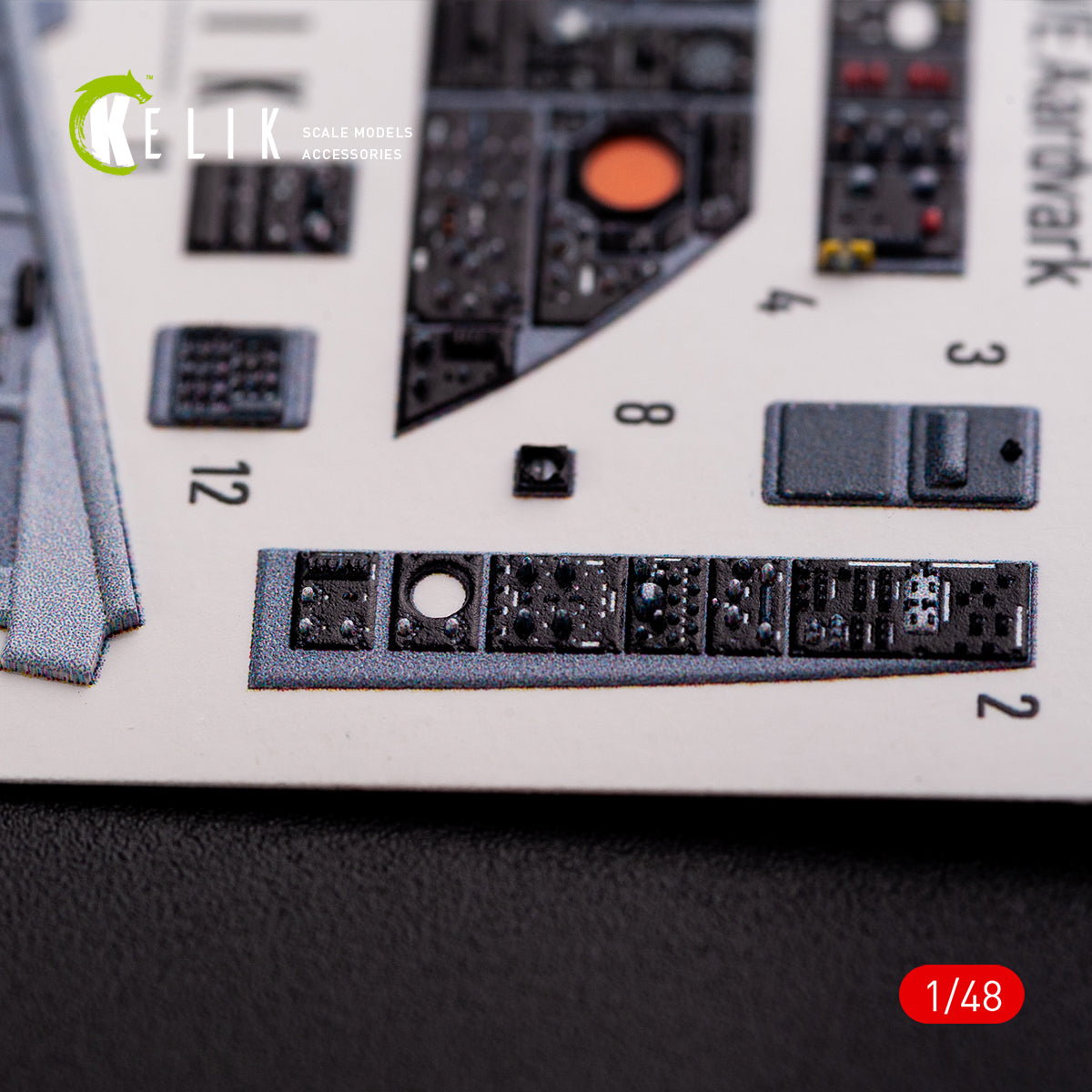 3D Decals Interior General Dynamics F-111 D/E Aardvark (for HobbyBoss model kit) Scale 1:48 KeliK K48002 USA