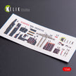 3D Decals Interior Messerschmitt Aircraft ME-262A1 (for Tamiya scale kit) Scale 1:48 KeliK K48004 Germany (WW2)