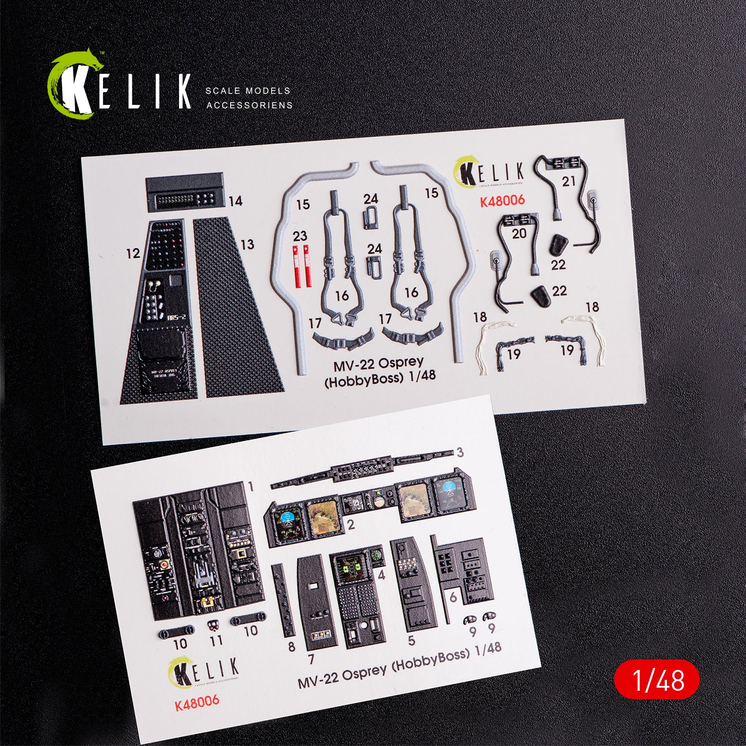 3D Decals Interior Bell Boeing MV-22 