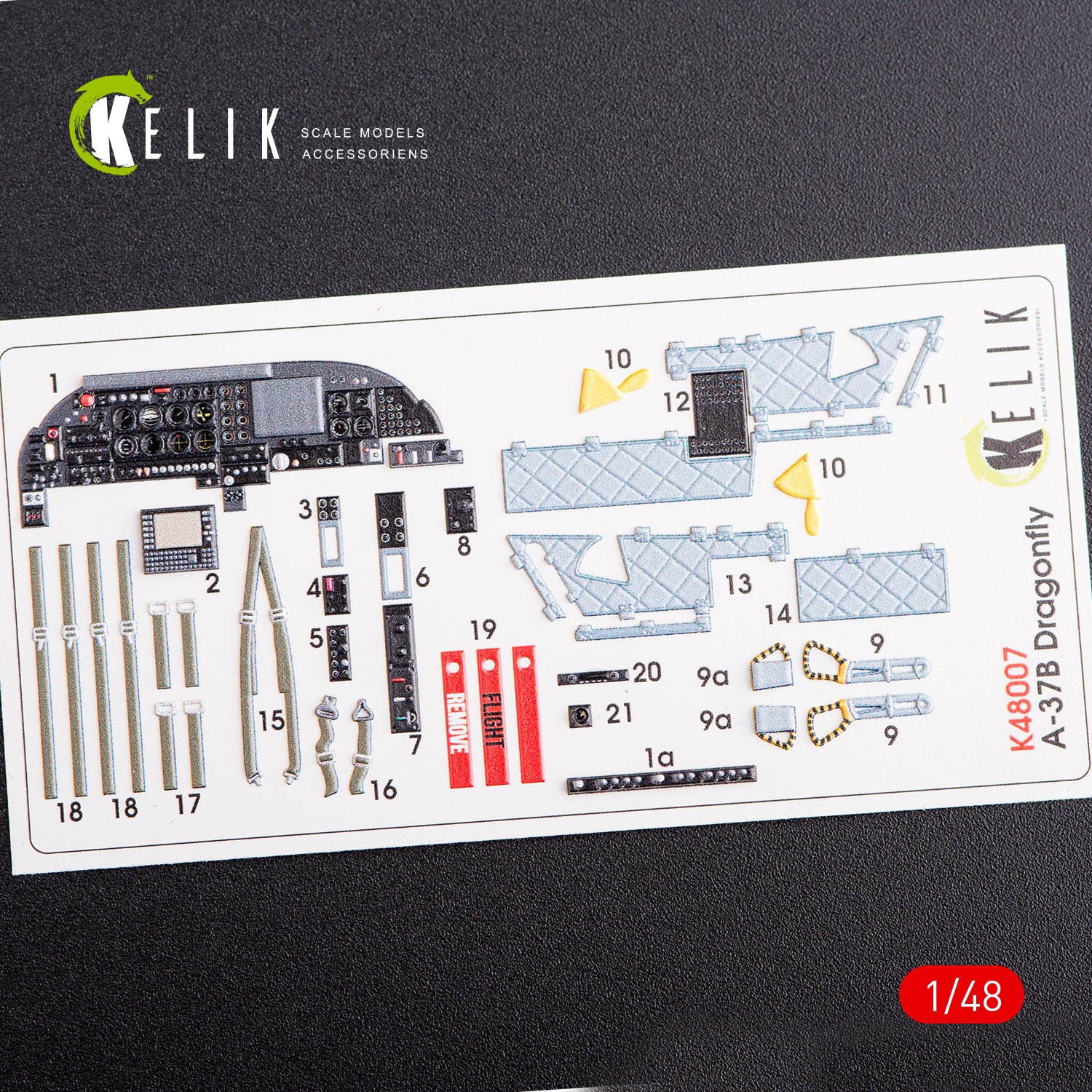 3D Decals Interior Aircraft Cessna A-37B 