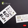 3D Decals Interior F-82 F,G Twin Mustang (for Modelsvit model kit) Scale 1:48 KeliK K48013 USA (WW2)