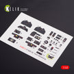3D Decals Interior F-82 F,G Twin Mustang (for Modelsvit model kit) Scale 1:48 KeliK K48013 USA (WW2)