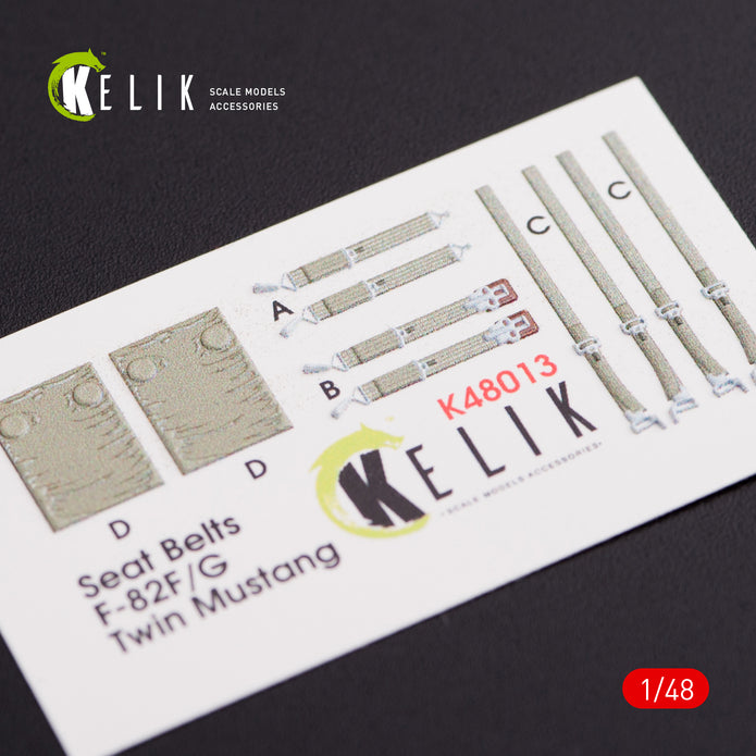 3D Decals Interior F-82 F,G Twin Mustang (for Modelsvit model kit) Scale 1:48 KeliK K48013 USA (WW2)