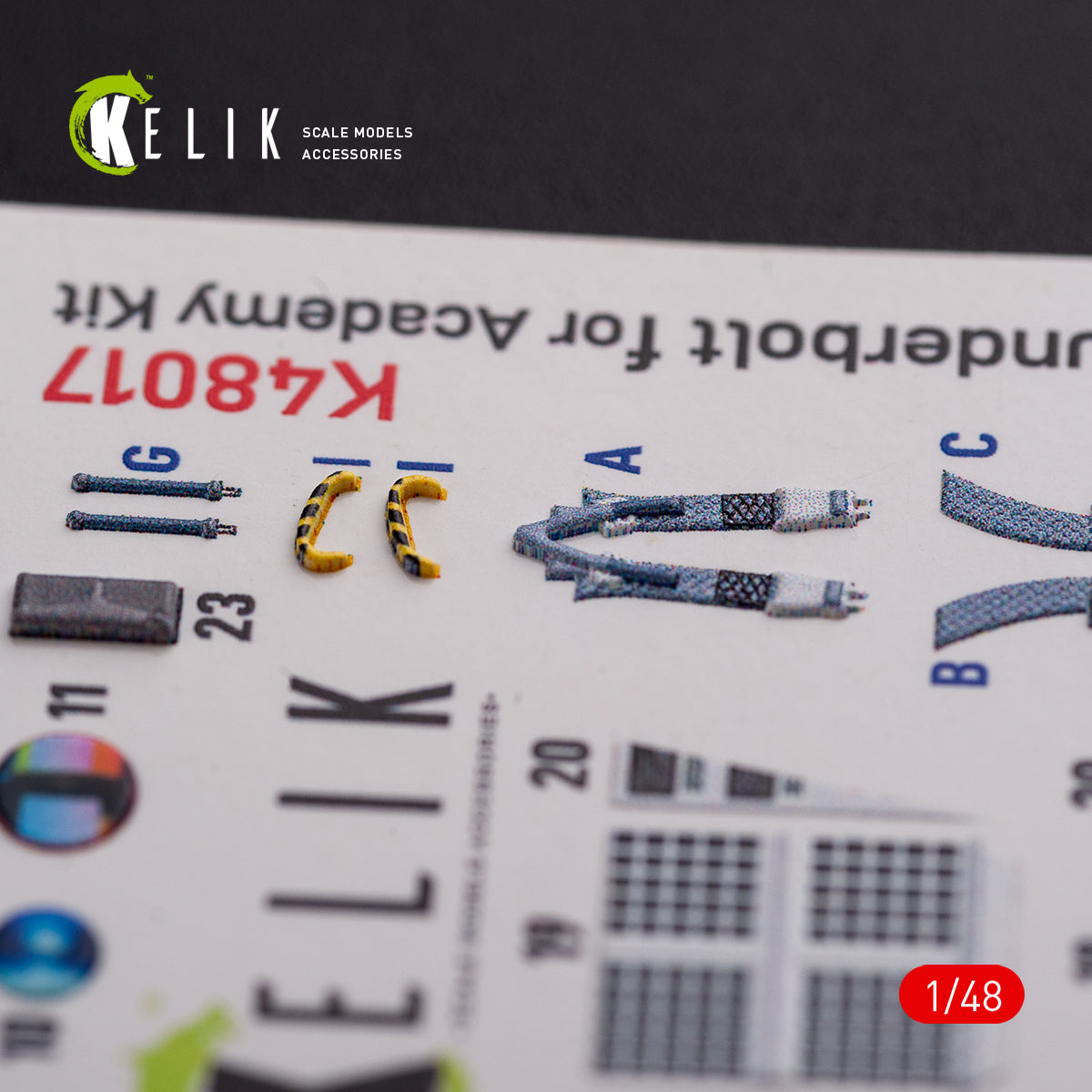Interior 3D Decals Aircraft Fairchild Republic A-10 Thunderbolt II (for Academy Plastic Model Kit) Scale 1:48 KeliK K48017 USA