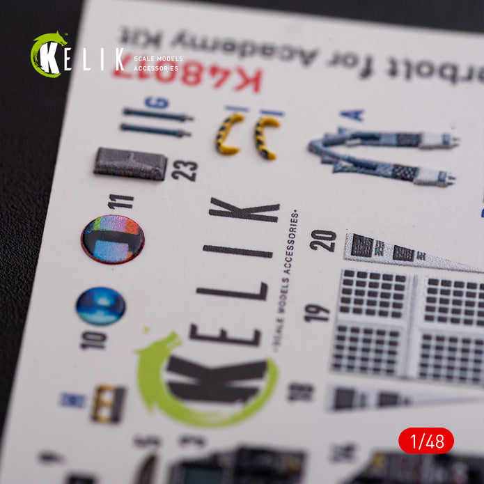 Interior 3D Decals Aircraft Fairchild Republic A-10 Thunderbolt II (for Academy Plastic Model Kit) Scale 1:48 KeliK K48017 USA