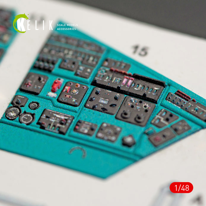 Interior 3D Decals Helicopters MI-24V (for Zvezda Plastic Model Kit) Scale 1:48 KeliK K48023 Ukraine/USSR