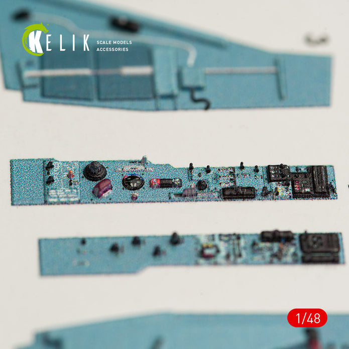 Interior 3D Decals Aircraft SU-25UB (for Smer/KP model kit) Scale 1:48 KeliK K48026 Ukraine/USSR