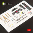 Interior 3D Decals Aircraft Lockheed F-104G Starfighter early (for Hasegawa model kit) Scale 1:48 KeliK K48029 USA