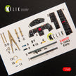 Interior 3D Decals Aircraft Lockheed F-104G Starfighter early (for Hasegawa model kit) Scale 1:48 KeliK K48029 USA
