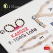 Interior 3D Decals Aircraft F-104G Starfighter late type (for Hasegawa Plastic Model Kit) Scale 1:48 KeliK K48032 USA