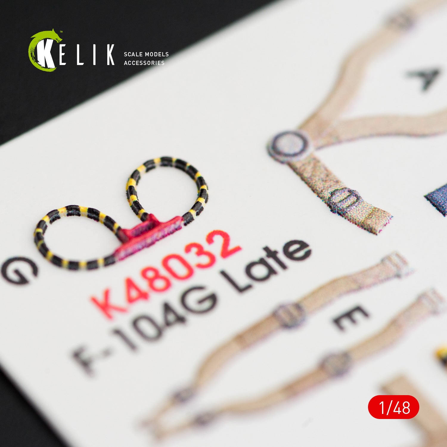 Interior 3D Decals Aircraft F-104G Starfighter late type (for Hasegawa Plastic Model Kit) Scale 1:48 KeliK K48032 USA