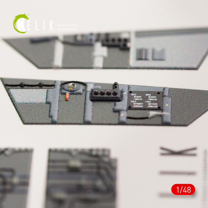 Interior 3D Decals Aircraft McDonnell Douglas F/A-18B "Hornet" (for Kinetic Model Kit) Scale 1:48 KeliK K48033 USA