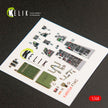 Interior 3D Decals Aircraft General Dynamics F-16C Fighting Falcon (for Kinetic Model Kit) Scale 1:48 KeliK K48034 USA