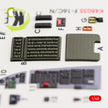Interior 3D Decals Aircraft F16C\N Fighting Falcon (for Tamiya Model Kit) Scale 1:48 KeliK K48035 USA