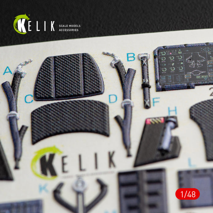 Interior 3D Decal F-35A Lightning II (for Kitty Hawk Model Kit) Scale 1:48 KeliK K48047 USA