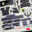 Interior 3D Decal F-35A Lightning II (for Kitty Hawk Model Kit) Scale 1:48 KeliK K48047 USA