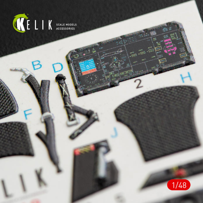 Interior 3D Decal F-35B Lightning II (for Kitty Hawk Model Kit) Scale 1:48 KeliK K48048 USA