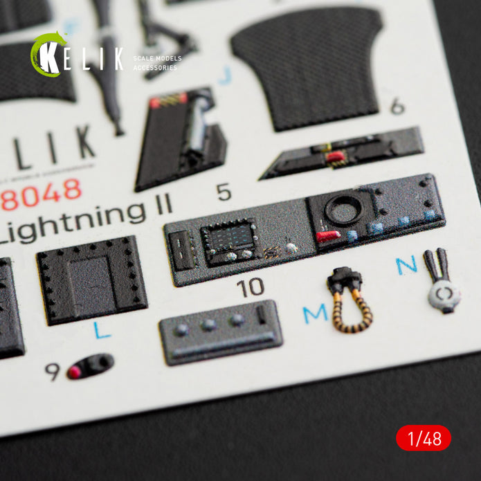 Interior 3D Decal F-35B Lightning II (for Kitty Hawk Model Kit) Scale 1:48 KeliK K48048 USA
