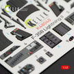 Interior 3D Decal F-35B Lightning II (for Kitty Hawk Model Kit) Scale 1:48 KeliK K48048 USA