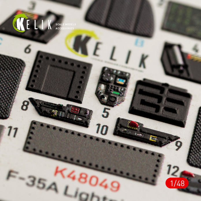 Interior 3D Decal F-35A Lightning II (for Meng Model Kit) Scale 1:48 KeliK K48049 USA