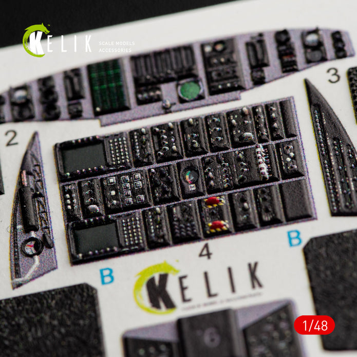 Sikorsky MH-60K Black Hawk Aircraft Interior 3D Decals (for Italeri kit) 2666 Scale 1:48 KeliK K48050 USA