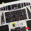 Sikorsky MH-60K Black Hawk Aircraft Interior 3D Decals (for Italeri kit) 2666 Scale 1:48 KeliK K48050 USA