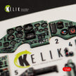 SU-27 Flanker Interior Aircraft 3D Decals (for GWH Plastic Model) Scale 1:48 KeliK K48051 Ukraine/USSR