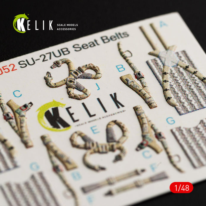 SU-27UB Flanker Interior 3D Decals (for GWH Plastic Model) Scale 1:48 KeliK K48052 Ukraine/USSR