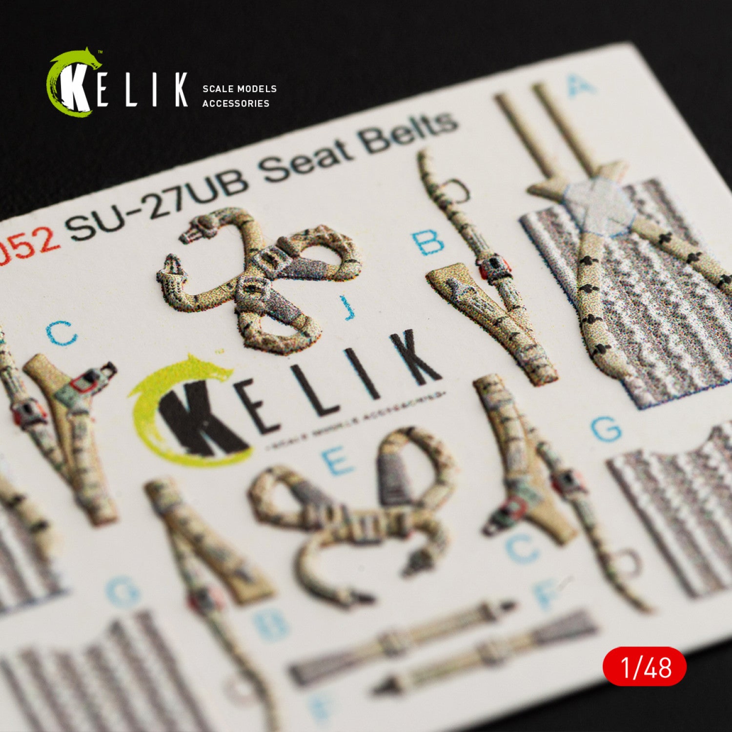 SU-27UB Flanker Interior 3D Decals (for GWH Plastic Model) Scale 1:48 KeliK K48052 Ukraine/USSR