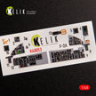 Mitsubishi JASDF F-2A Interior 3D Decals (for Hasegawa Plastic Model) Scale 1:48 KeliK K48053 Japan