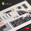 Mitsubishi JASDF F-2A Interior 3D Decals (for Hasegawa Plastic Model) Scale 1:48 KeliK K48053 Japan