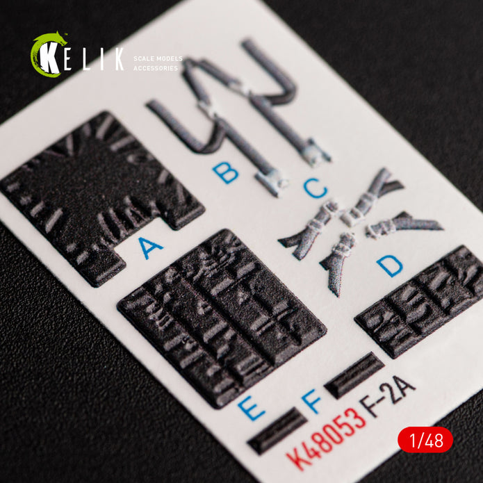 Mitsubishi JASDF F-2A Interior 3D Decals (for Hasegawa Plastic Model) Scale 1:48 KeliK K48053 Japan