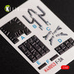 Mitsubishi JASDF F-2A Interior 3D Decals (for Hasegawa Plastic Model) Scale 1:48 KeliK K48053 Japan