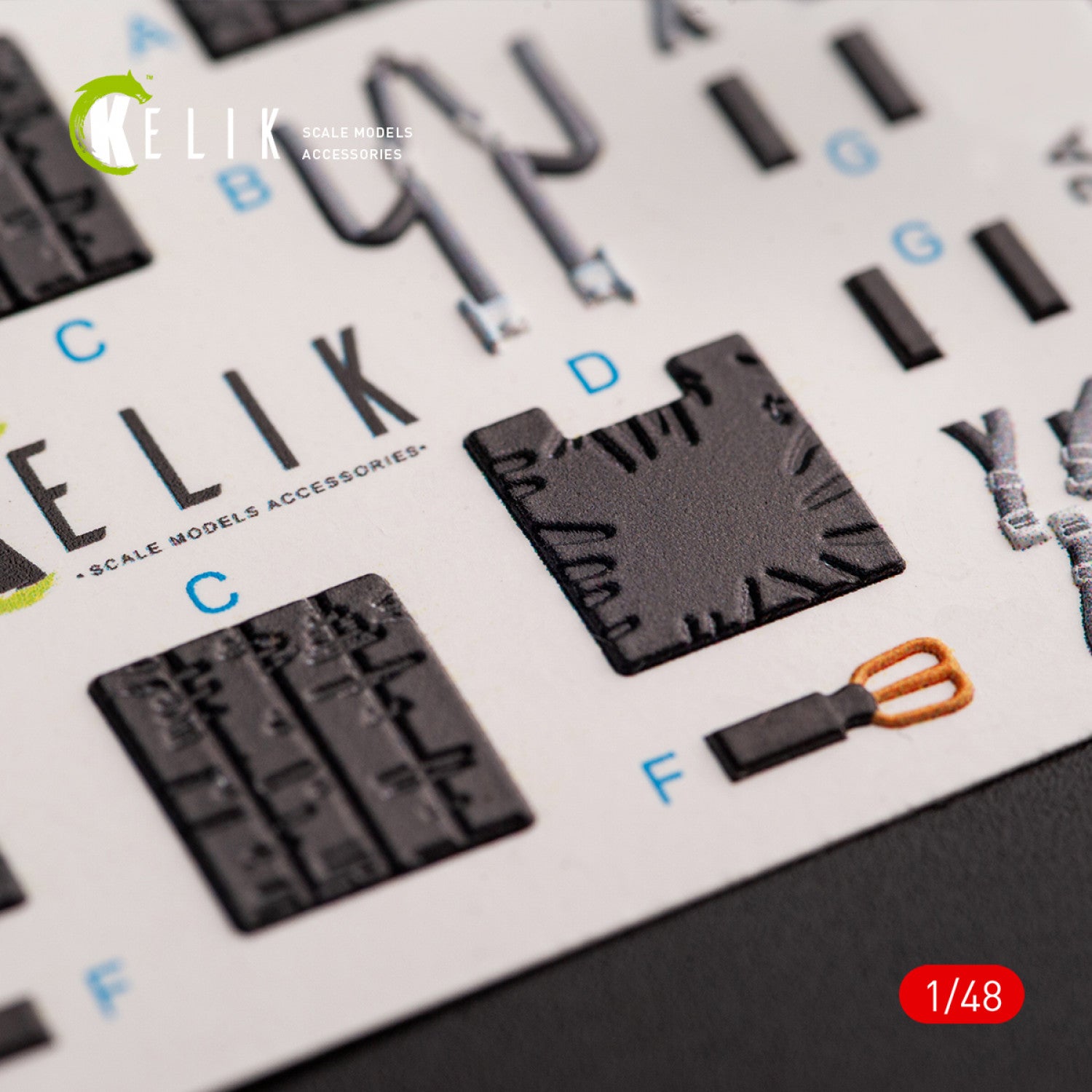 Mitsubishi JASDF F-2B Interior 3D Decals (for Hasegawa Plastic Model) Scale 1:48 KeliK K48054 Japan