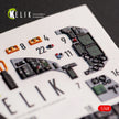 Mitsubishi JASDF F-2B Interior 3D Decals (for Hasegawa Plastic Model) Scale 1:48 KeliK K48054 Japan