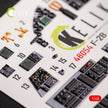 Mitsubishi JASDF F-2B Interior 3D Decals (for Hasegawa Plastic Model) Scale 1:48 KeliK K48054 Japan