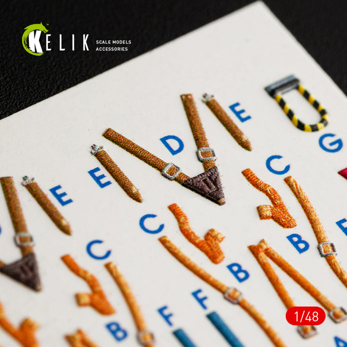 IA-58 Pucara Interior 3D Decals (for Kinetic Model Kit) KeliK K48055 Scale 1:48 Brazil