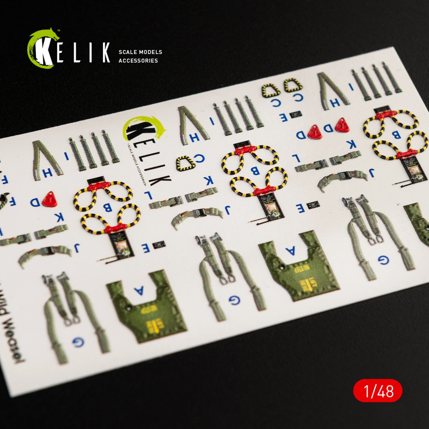 McDonnell Douglas F-4G Phantom II Interior 3D Decals (for Meng Plastic Model Kit) KeliK K48056 Scale 1:48 USA