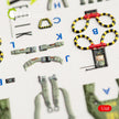 McDonnell Douglas F-4G Phantom II Interior 3D Decals (for Meng Plastic Model Kit) KeliK K48056 Scale 1:48 USA